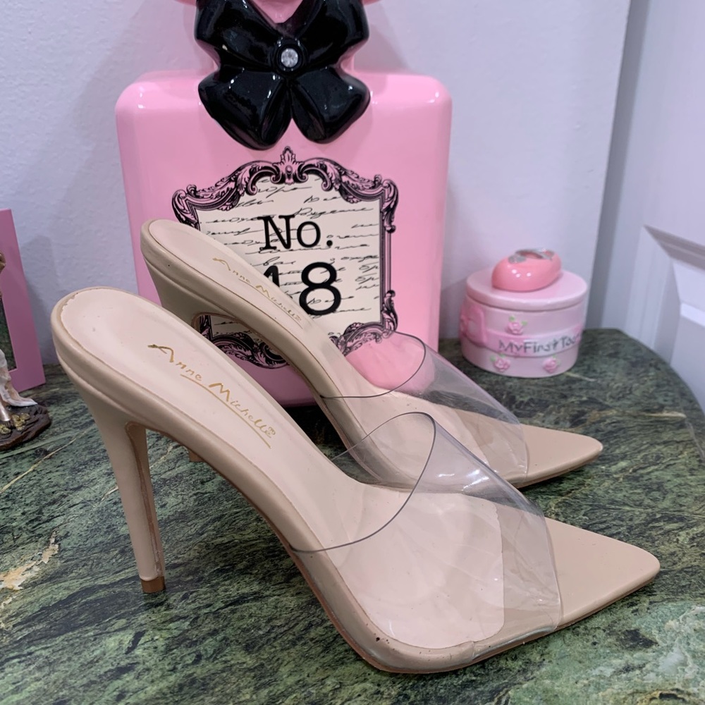 Clear slide heel